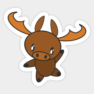 Cute Dancing Moose Sticker